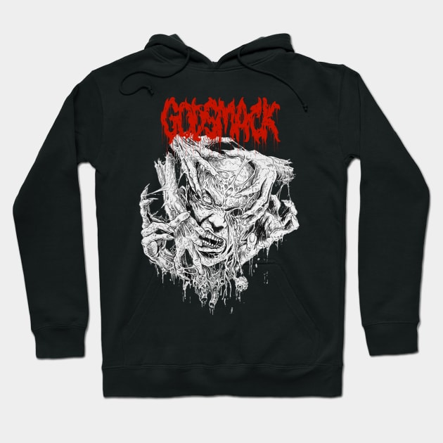 Creeping Skull Godsmack Hoodie by Mutearah